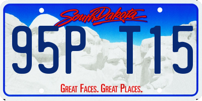 SD license plate 95PT15