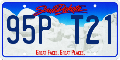 SD license plate 95PT21