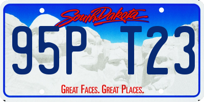 SD license plate 95PT23