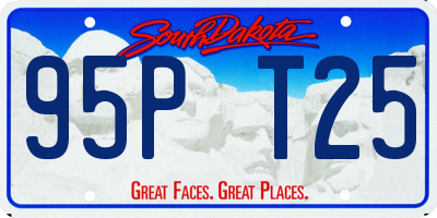 SD license plate 95PT25
