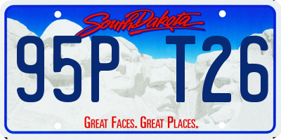 SD license plate 95PT26