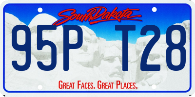 SD license plate 95PT28