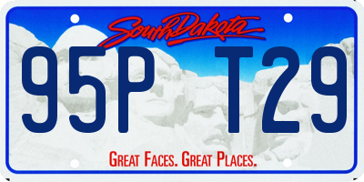 SD license plate 95PT29