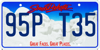 SD license plate 95PT35