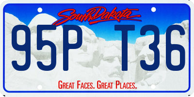 SD license plate 95PT36