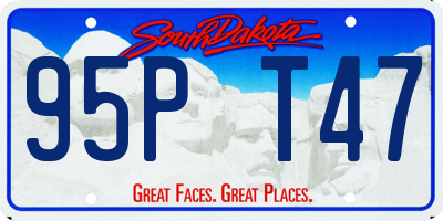 SD license plate 95PT47
