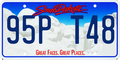 SD license plate 95PT48