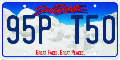 SD license plate 95PT50