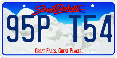 SD license plate 95PT54