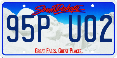 SD license plate 95PU02