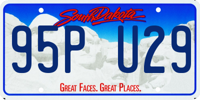 SD license plate 95PU29