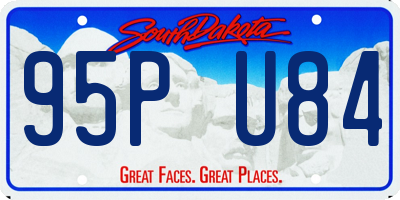 SD license plate 95PU84