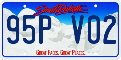 SD license plate 95PV02