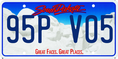 SD license plate 95PV05