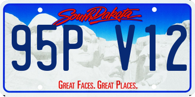 SD license plate 95PV12