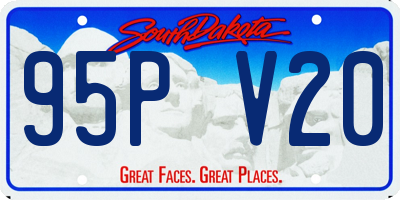 SD license plate 95PV20