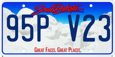 SD license plate 95PV23