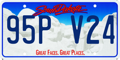 SD license plate 95PV24