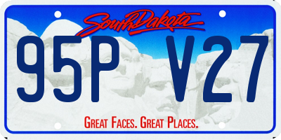 SD license plate 95PV27