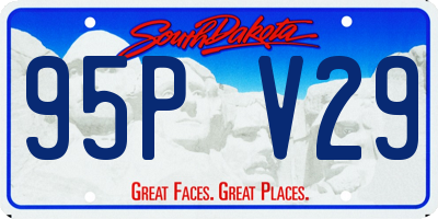 SD license plate 95PV29