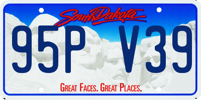 SD license plate 95PV39