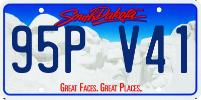 SD license plate 95PV41