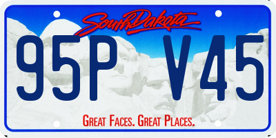 SD license plate 95PV45