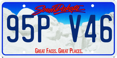 SD license plate 95PV46