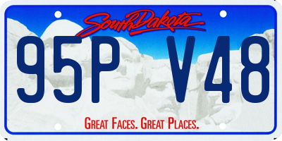 SD license plate 95PV48