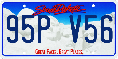 SD license plate 95PV56