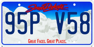 SD license plate 95PV58