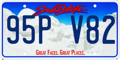 SD license plate 95PV82