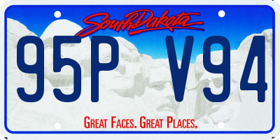 SD license plate 95PV94