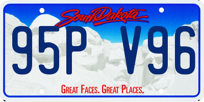 SD license plate 95PV96