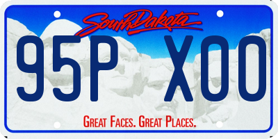 SD license plate 95PX00