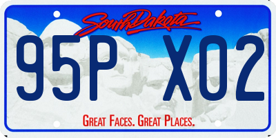 SD license plate 95PX02