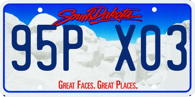 SD license plate 95PX03