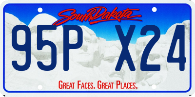 SD license plate 95PX24