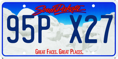 SD license plate 95PX27