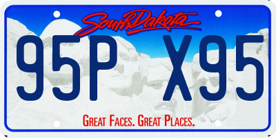 SD license plate 95PX95
