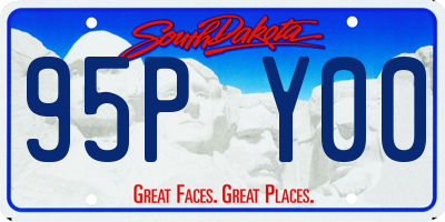 SD license plate 95PY00