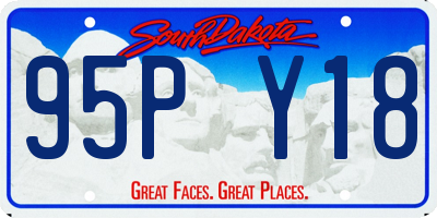 SD license plate 95PY18