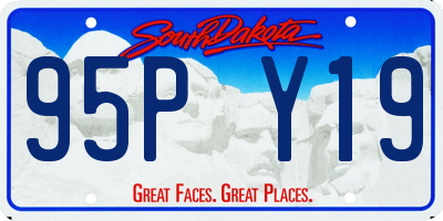 SD license plate 95PY19