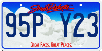 SD license plate 95PY23