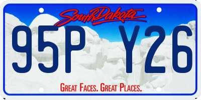 SD license plate 95PY26