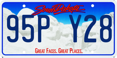 SD license plate 95PY28
