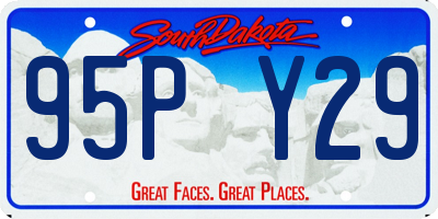 SD license plate 95PY29