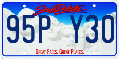 SD license plate 95PY30