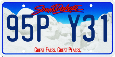 SD license plate 95PY31