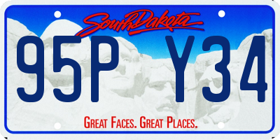 SD license plate 95PY34